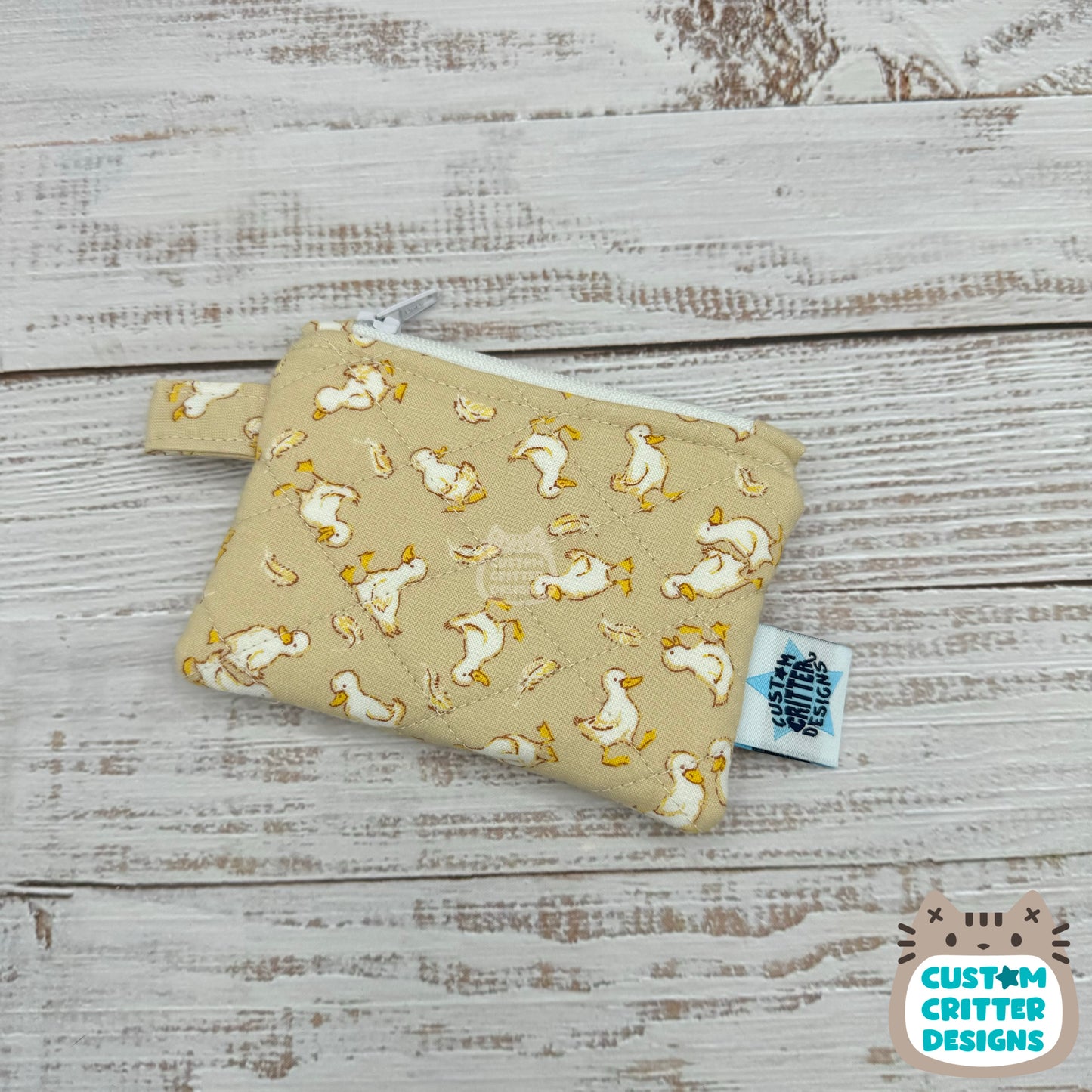 Little Duckies - Quilted Pouch - Coin Pouch - Keychain Clutch