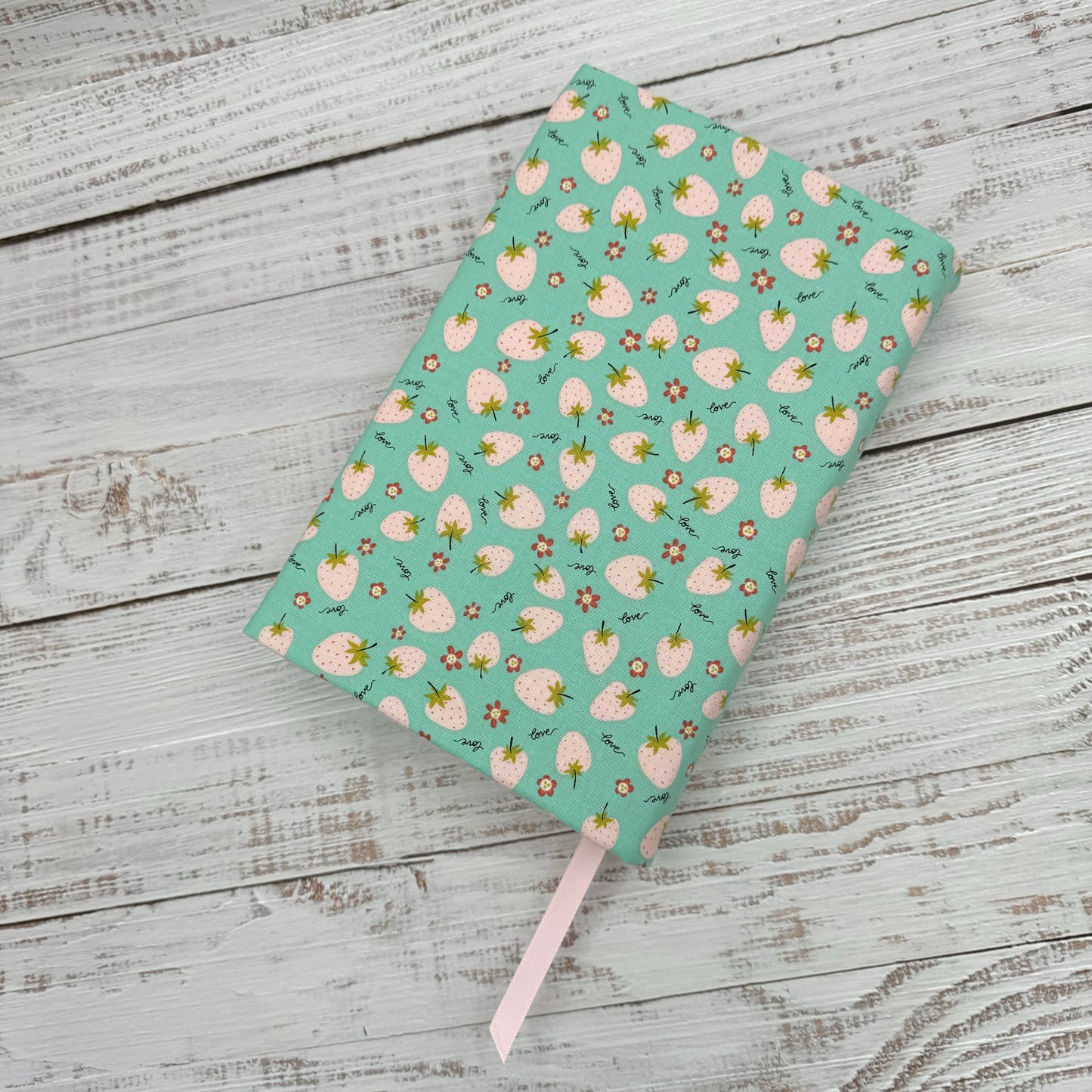 Pink Strawberries - Adjustable Dust Jacket, Book Cover