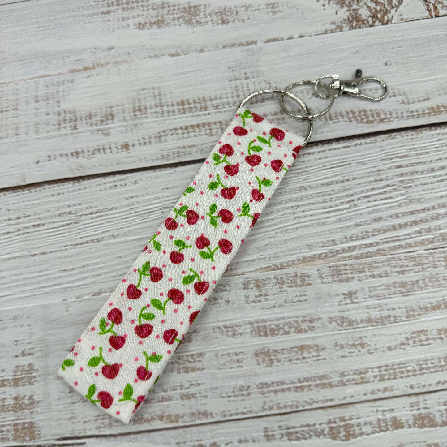 Sweet Cherries - Wristlet Keychain