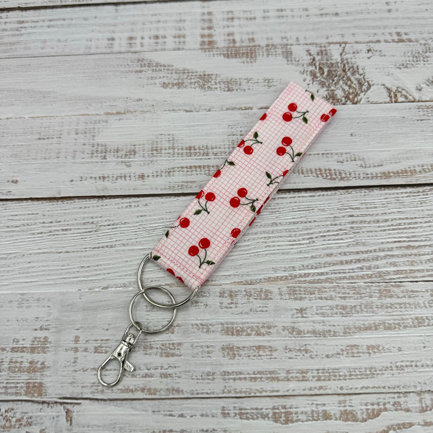 Tiny Cherries - Wristlet Keychain