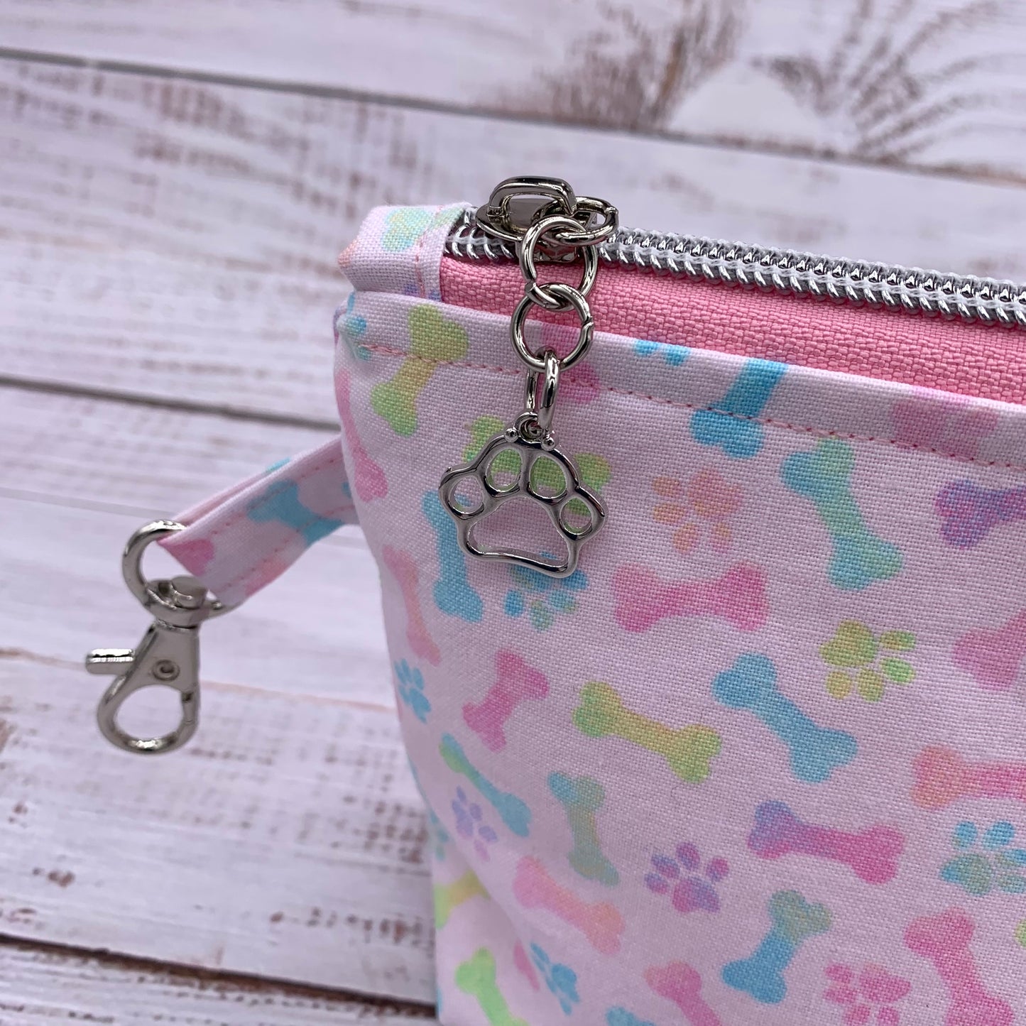 Pastel Dog Bones - Reusable Snack Bag
