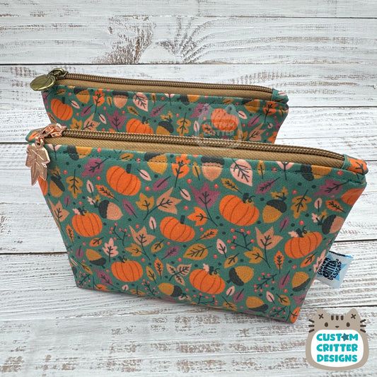 Teal Autumn - Reusable Snack Bag