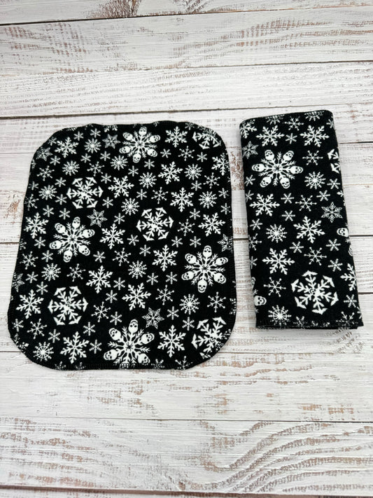Skull Snowflakes - Reusable Paperless Towels - 6 Pack