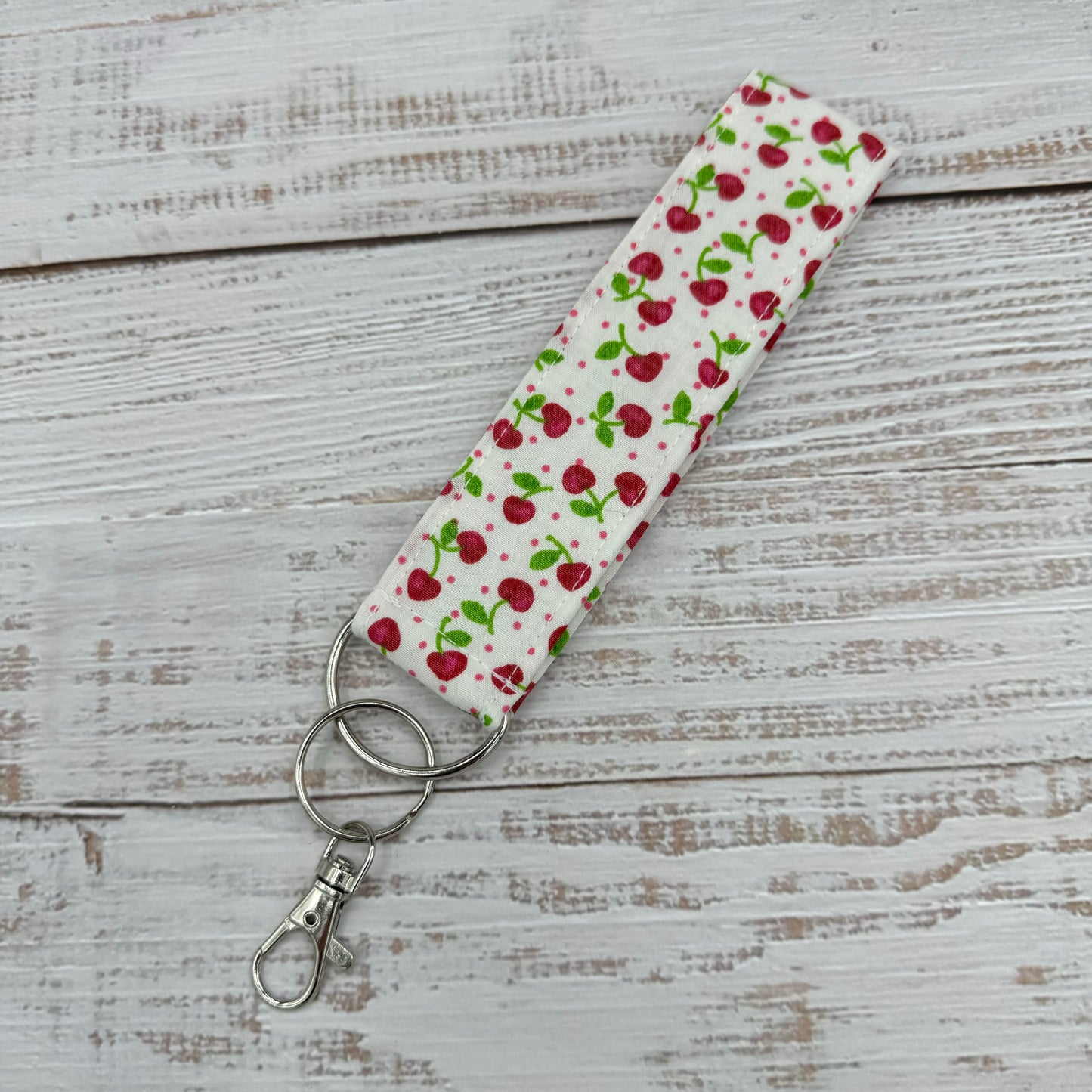 Sweet Cherries - Wristlet Keychain