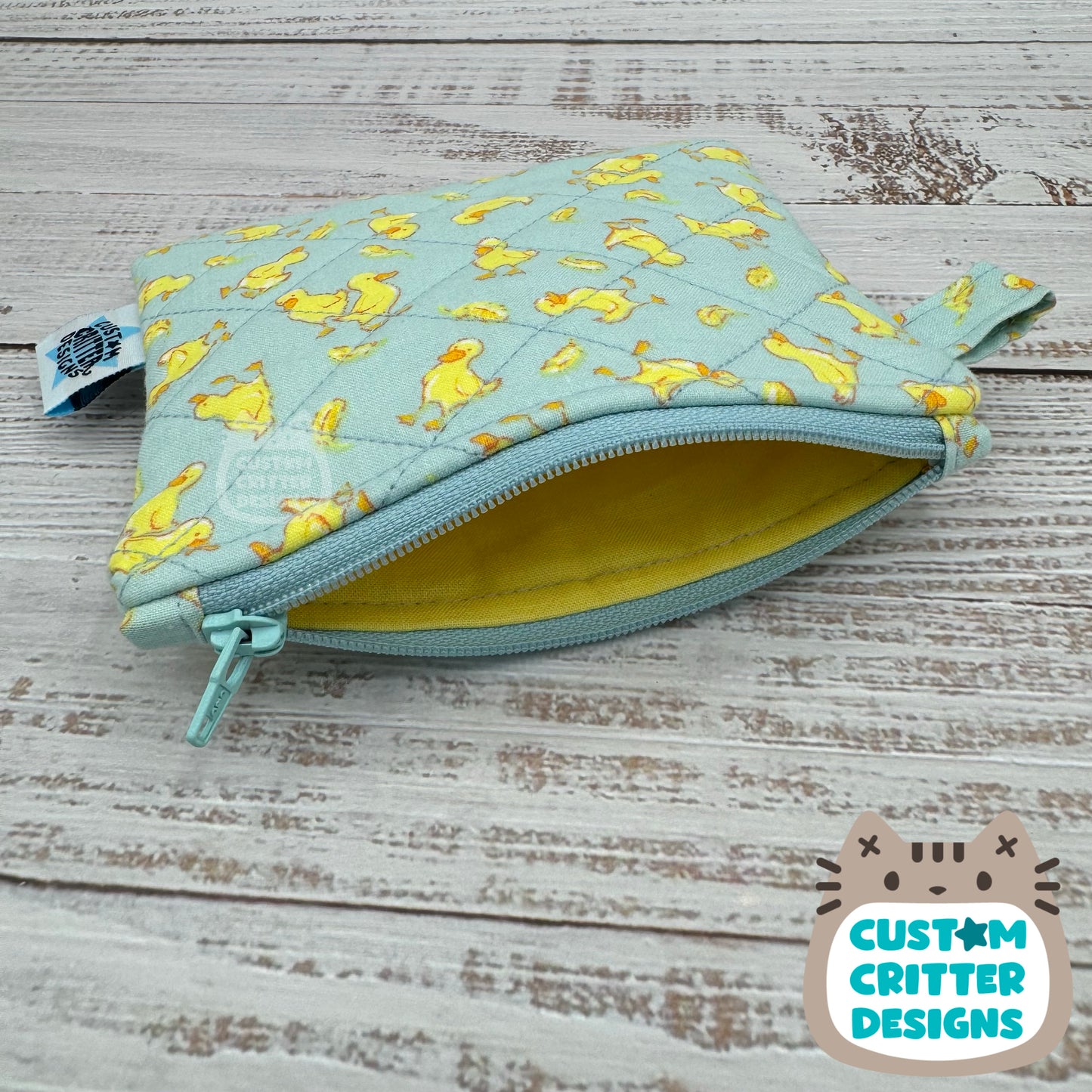 Little Duckies - Quilted Pouch - Coin Pouch - Keychain Clutch