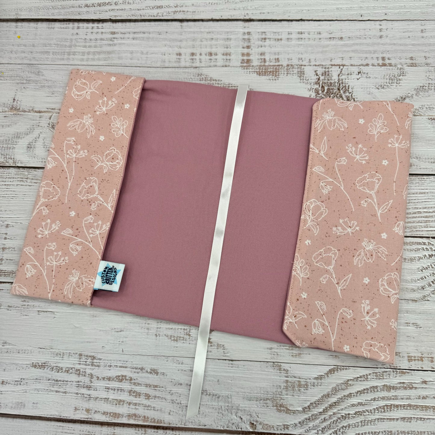 Dainty Pink Florals - Adjustable Dust Jacket, Book Cover