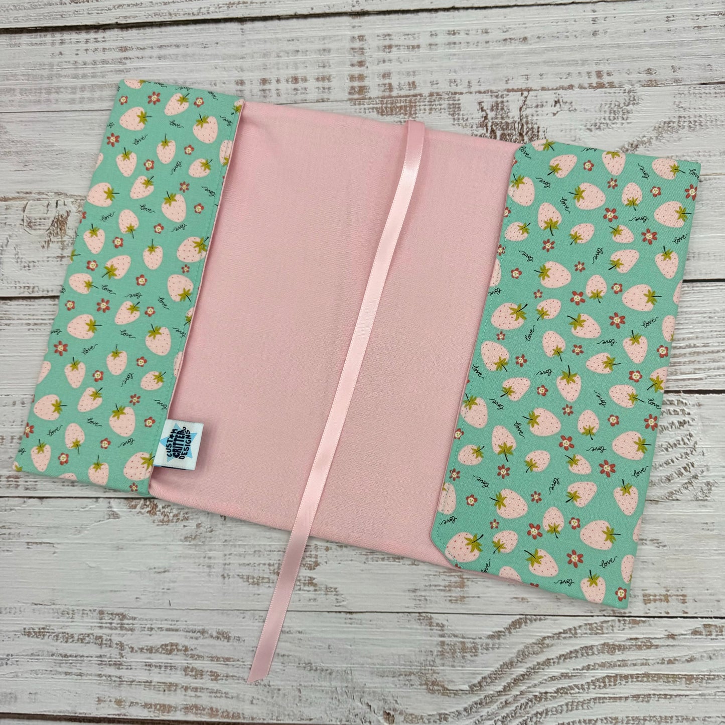 Pink Strawberries - Adjustable Dust Jacket, Book Cover