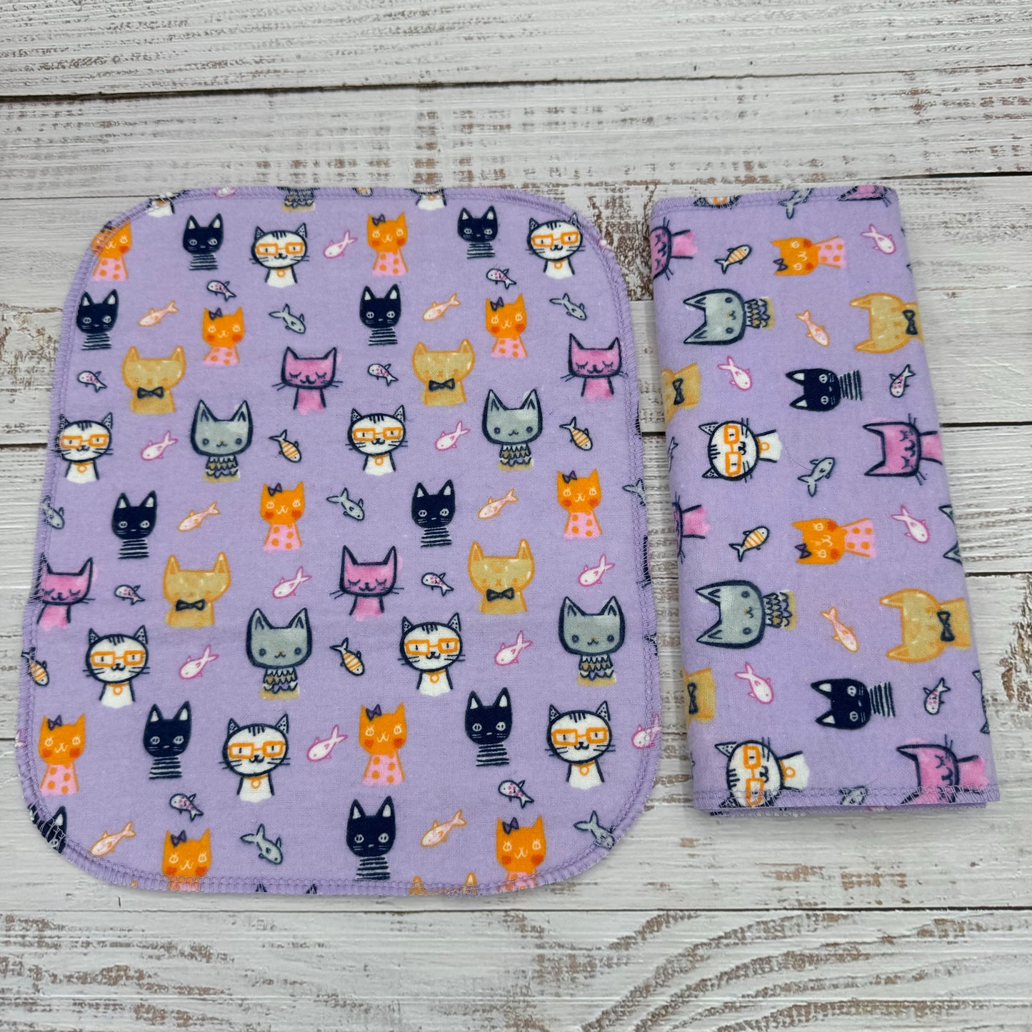 Purple Cats - Reusable Paperless Towels - 6 Pack
