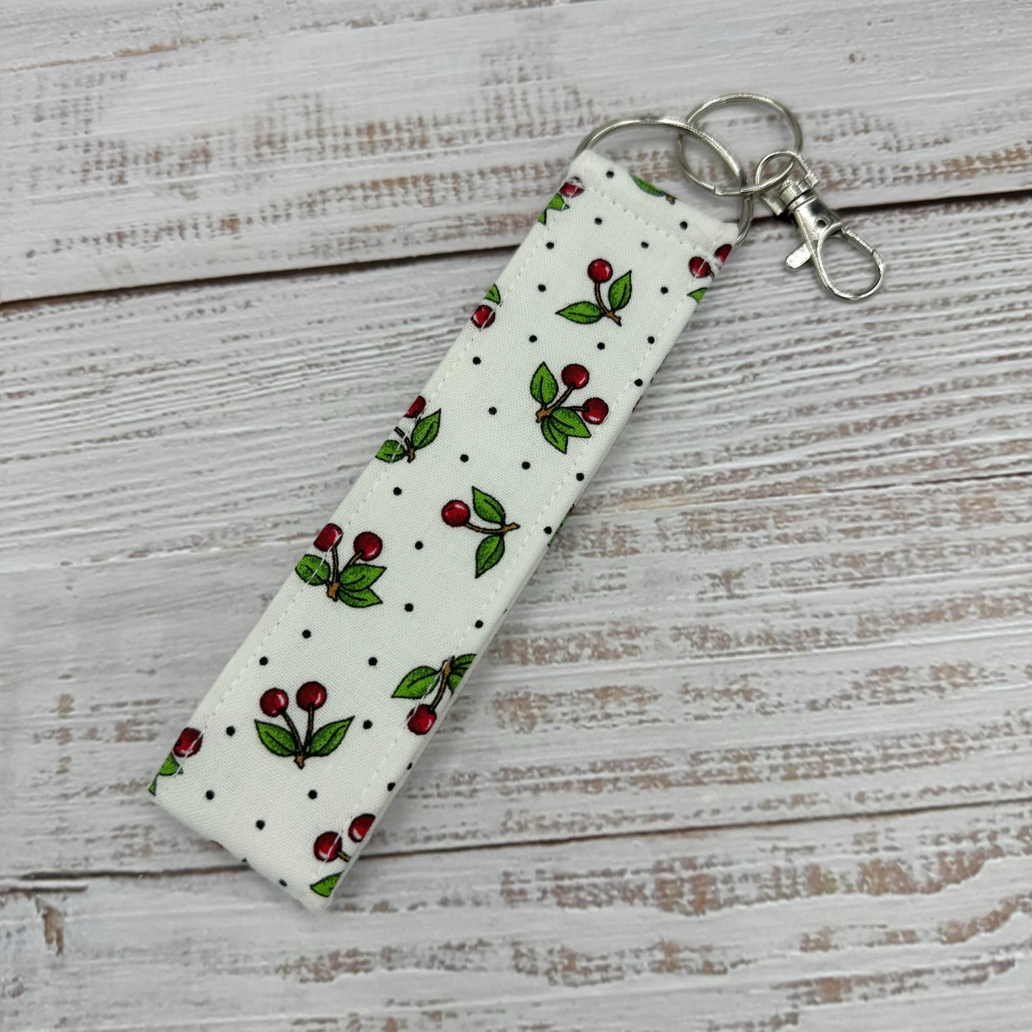 Little Cherry Dot - Wristlet Keychain