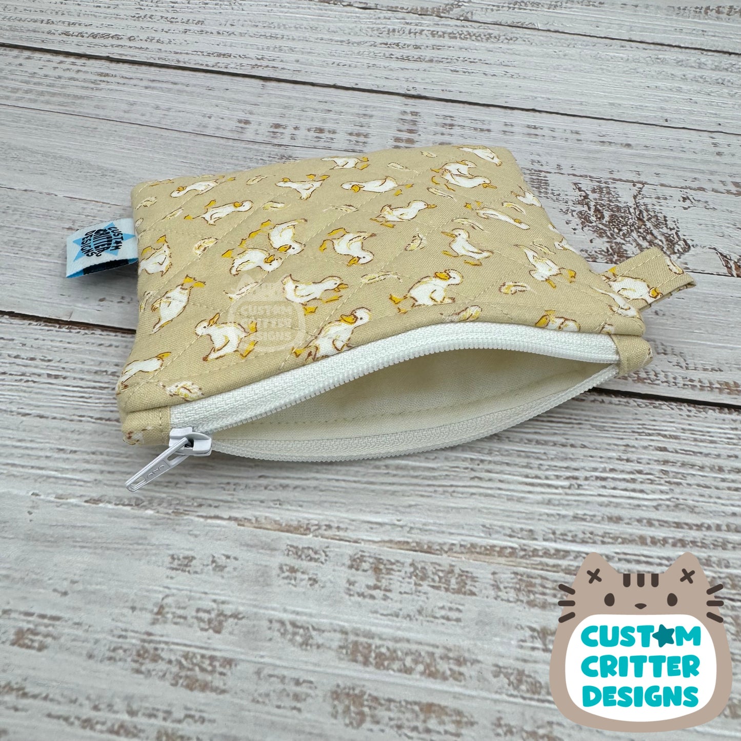 Little Duckies - Quilted Pouch - Coin Pouch - Keychain Clutch