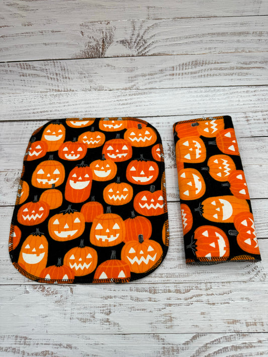 GITD Pumpkins - Reusable Paperless Towels - 6 Pack
