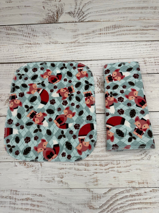 Fox Plaid - Reusable Paperless Towels - 6 Pack