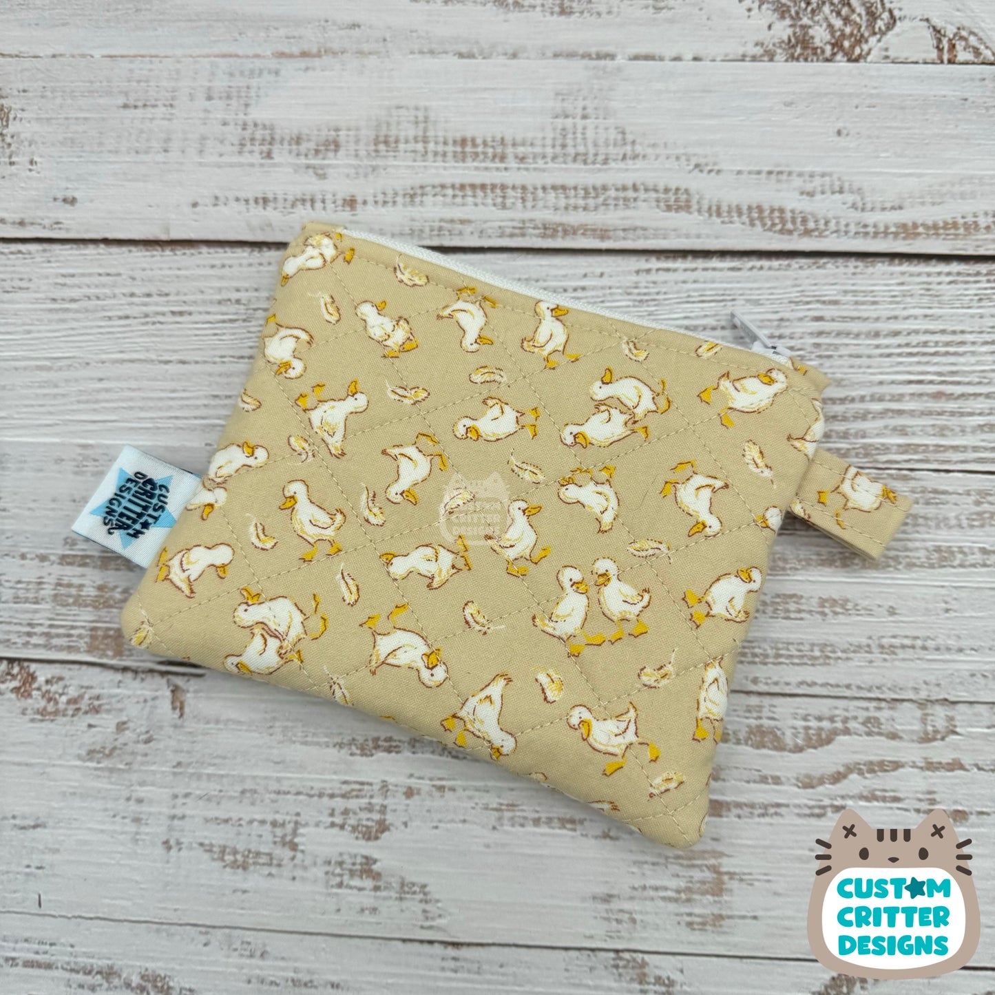Little Duckies - Quilted Pouch - Coin Pouch - Keychain Clutch