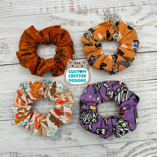 Autumn & Halloween Standard Scrunchies - Multiple Prints