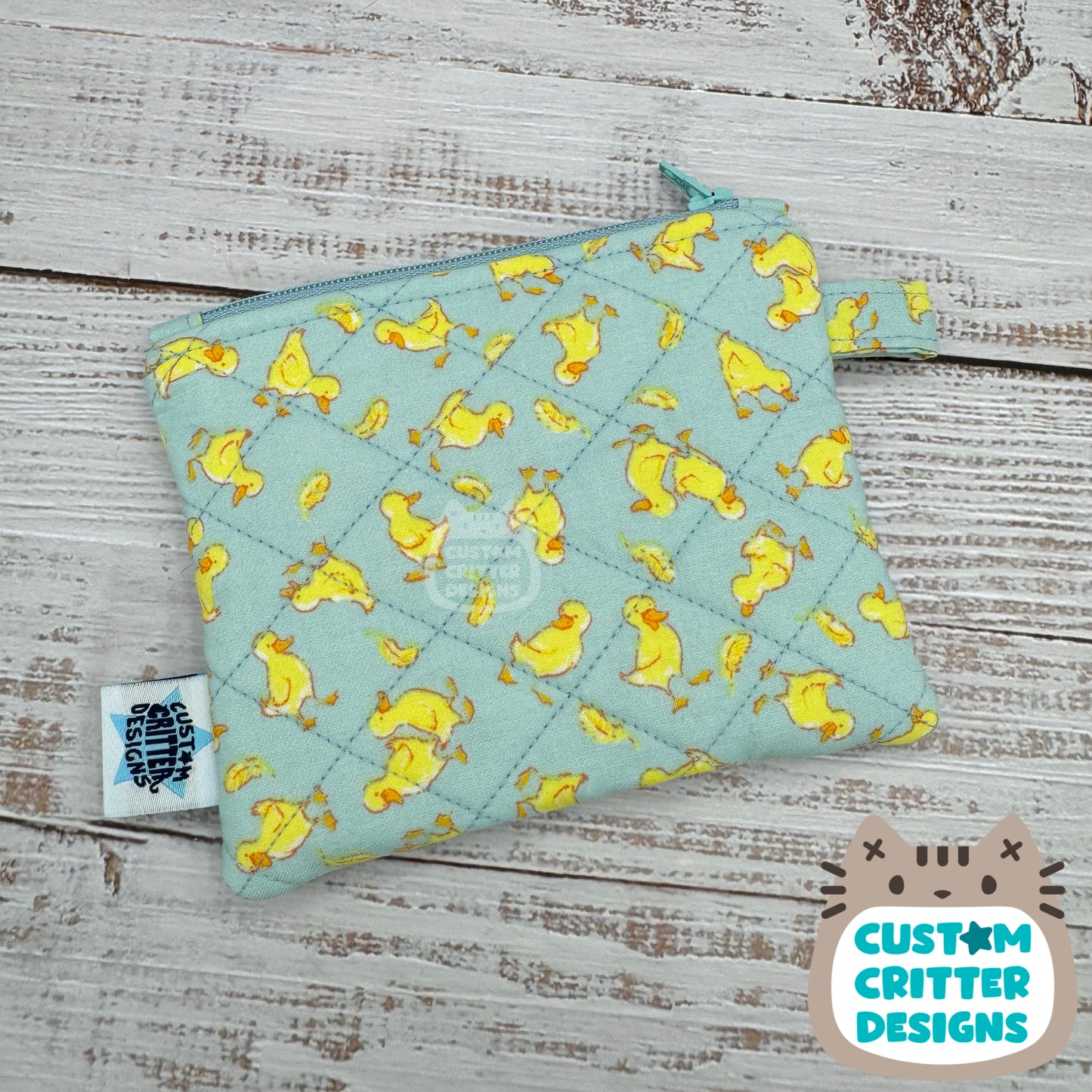 Little Duckies - Quilted Pouch - Coin Pouch - Keychain Clutch