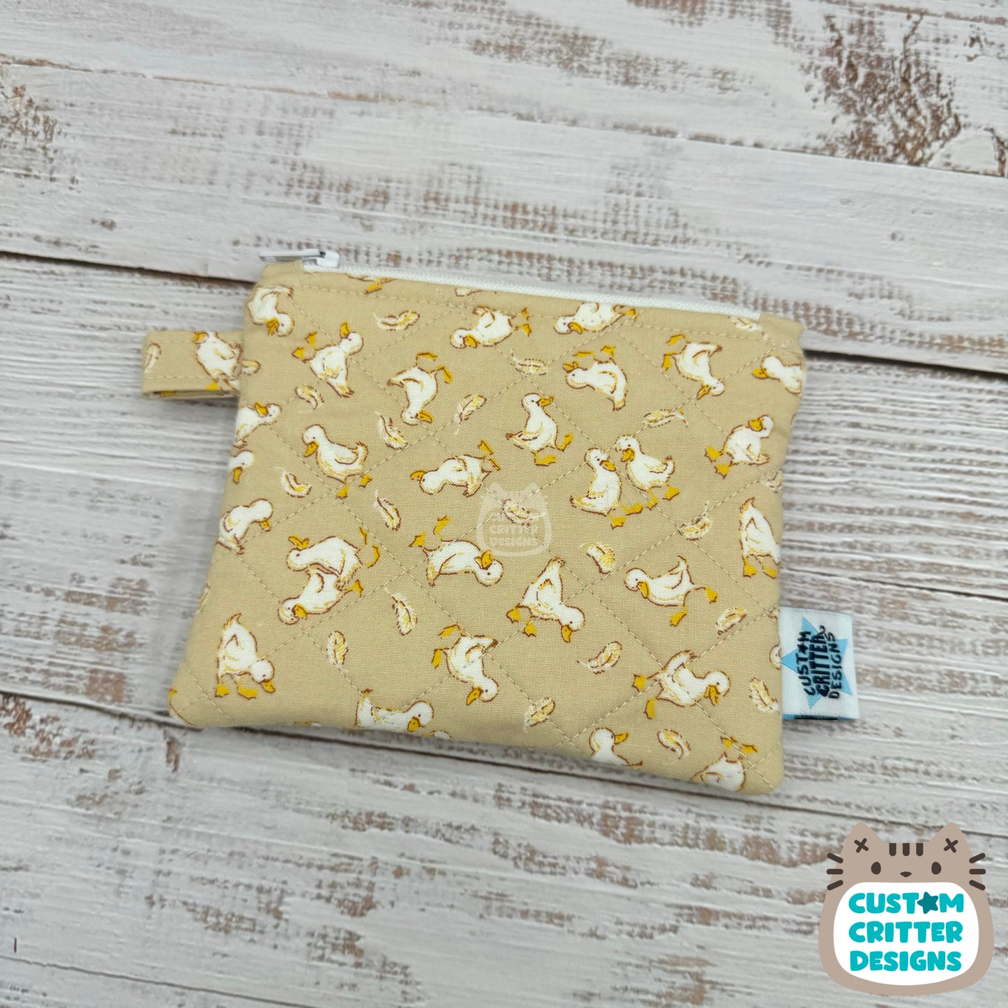 Little Duckies - Quilted Pouch - Coin Pouch - Keychain Clutch