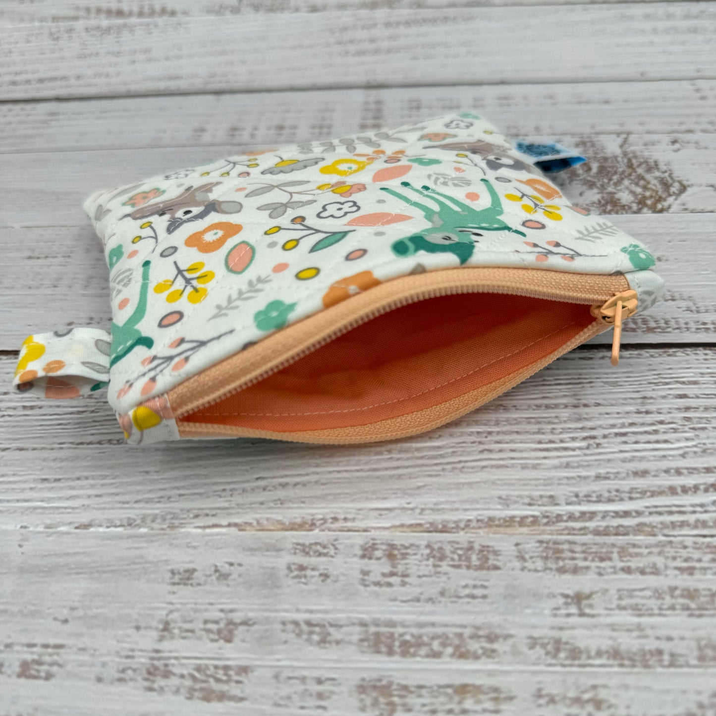 Little Deer - Quilted Pouch - Coin Pouch - Keychain Clutch