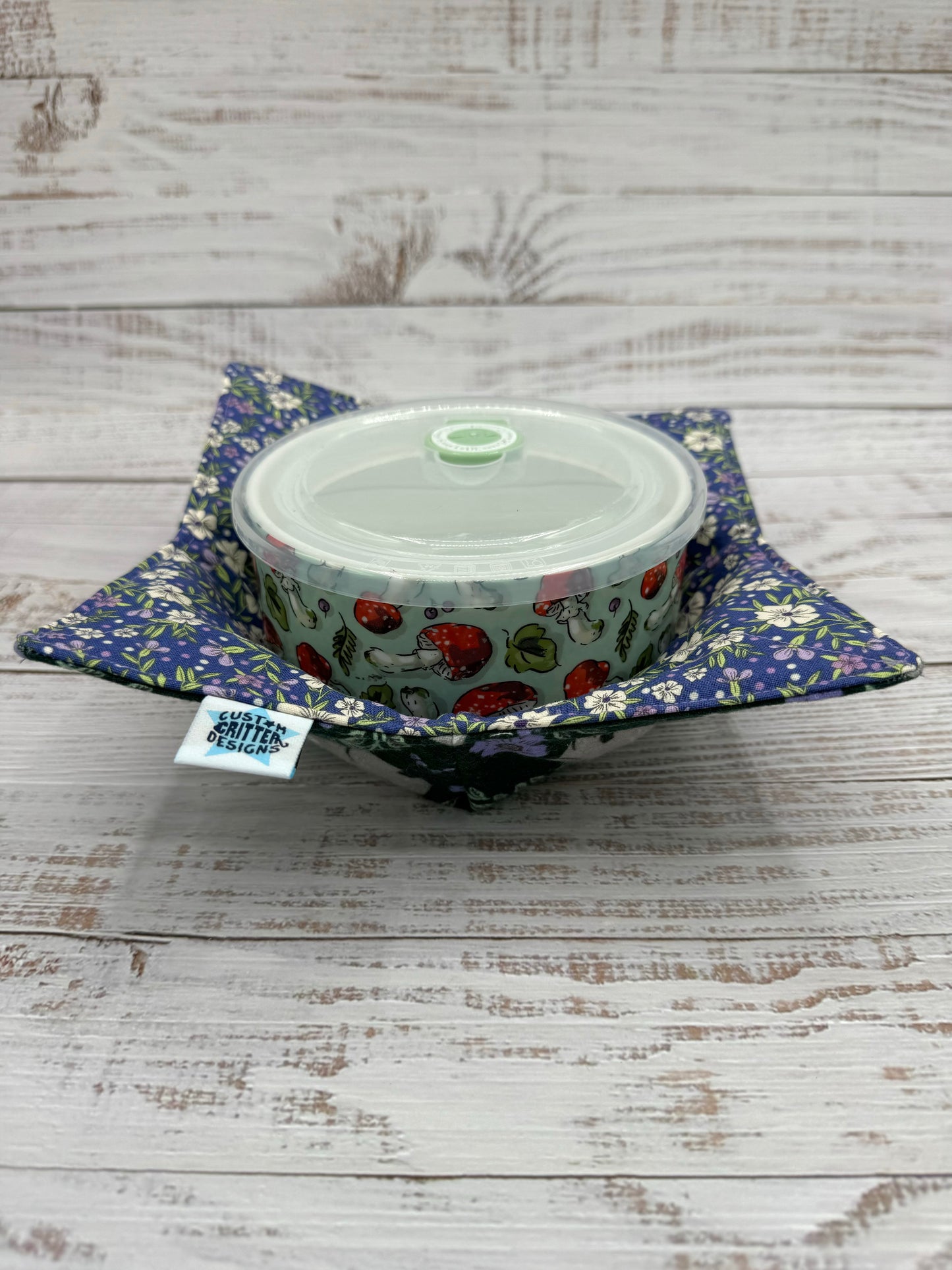 Floral Possums Reversible Bowl Cozies - Not Microwavable!
