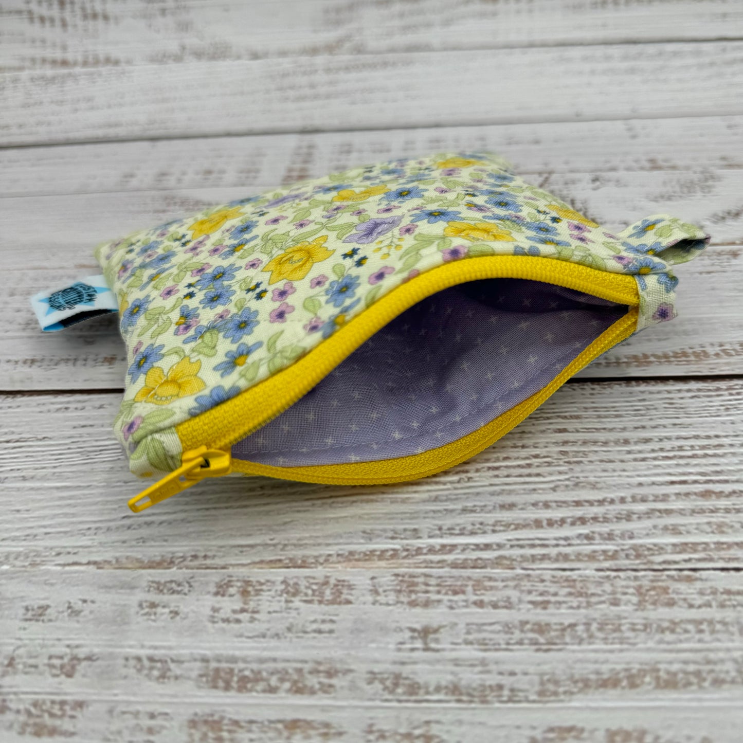 Ditsy Florals - Quilted Pouch - Coin Pouch - Keychain Clutch