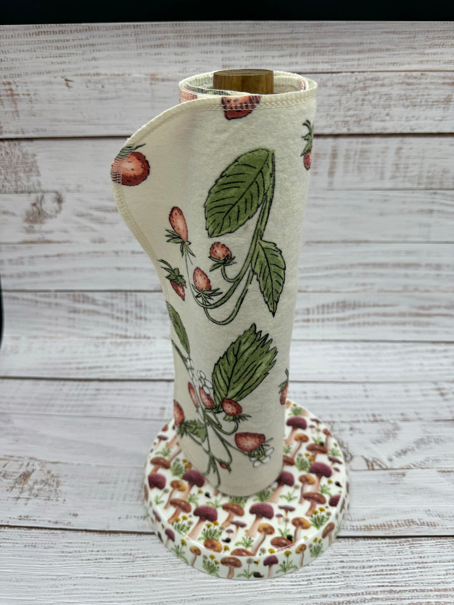 Daisy On Coral - Reusable Paperless Towels - 6 Pack