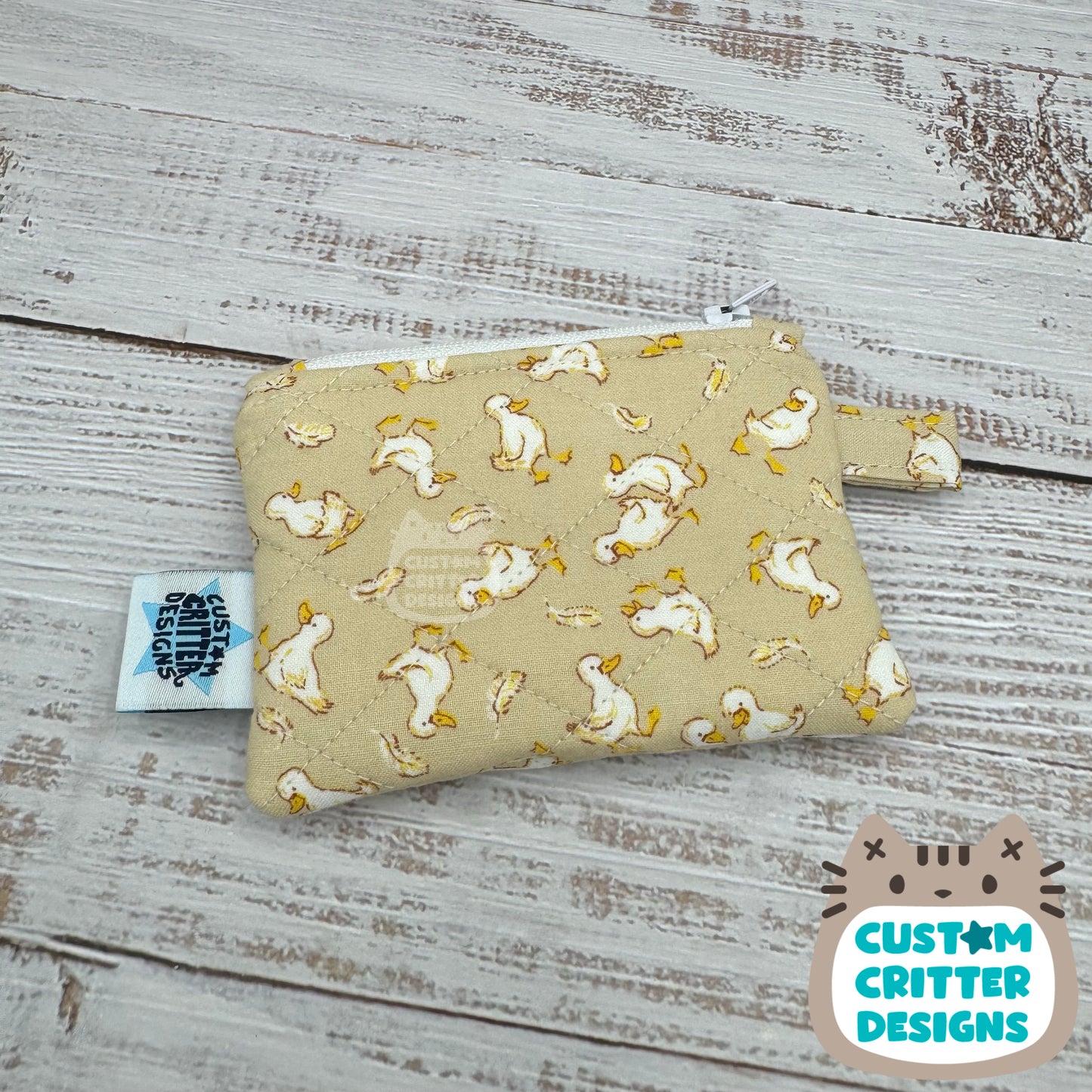 Little Duckies - Quilted Pouch - Coin Pouch - Keychain Clutch