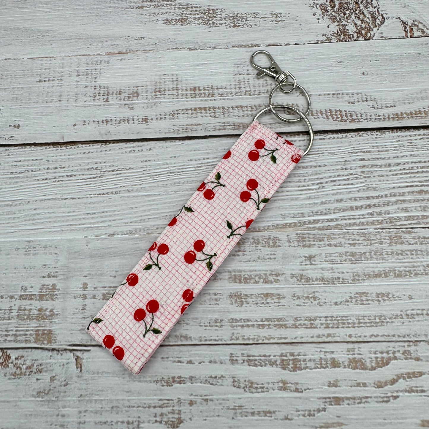 Tiny Cherries - Wristlet Keychain