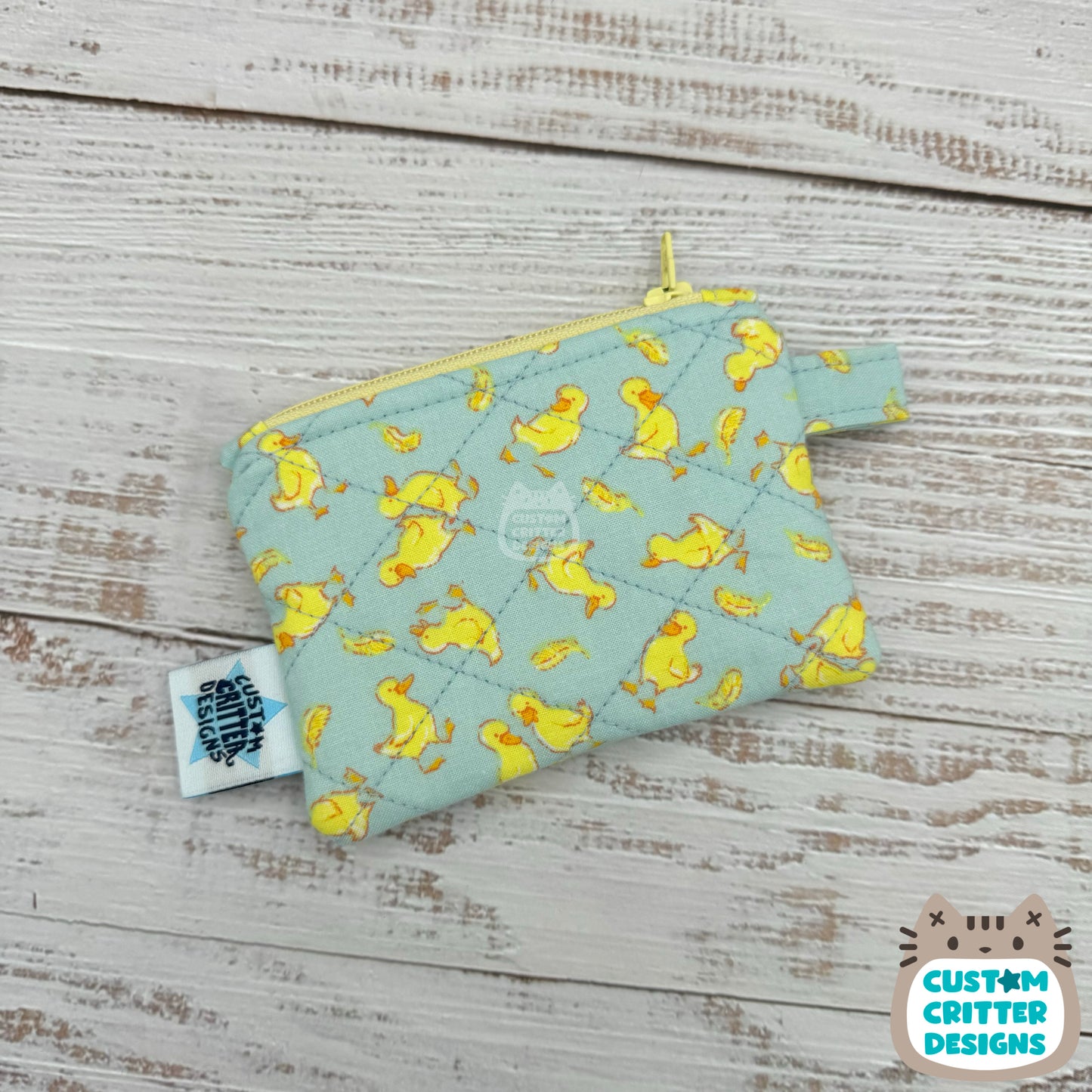 Little Duckies - Quilted Pouch - Coin Pouch - Keychain Clutch