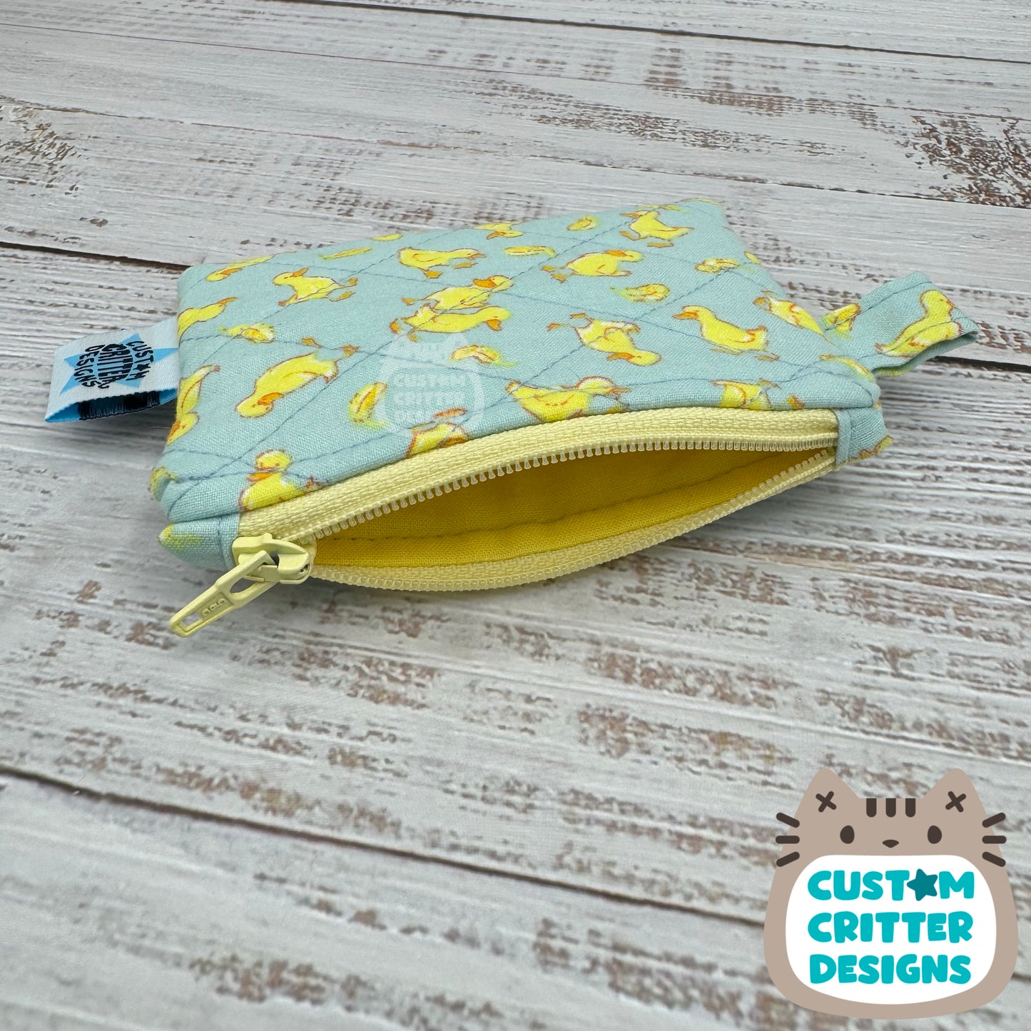 Little Duckies - Quilted Pouch - Coin Pouch - Keychain Clutch
