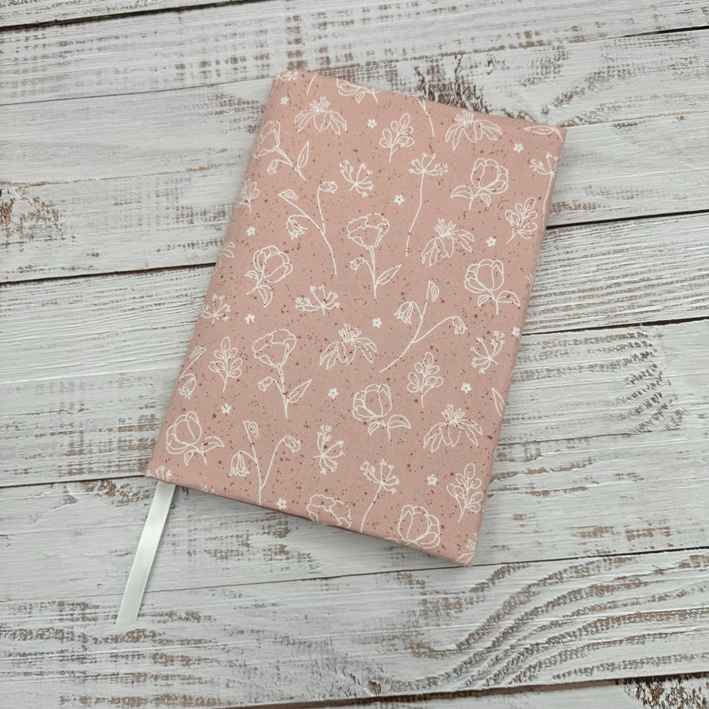 Dainty Pink Florals - Adjustable Dust Jacket, Book Cover