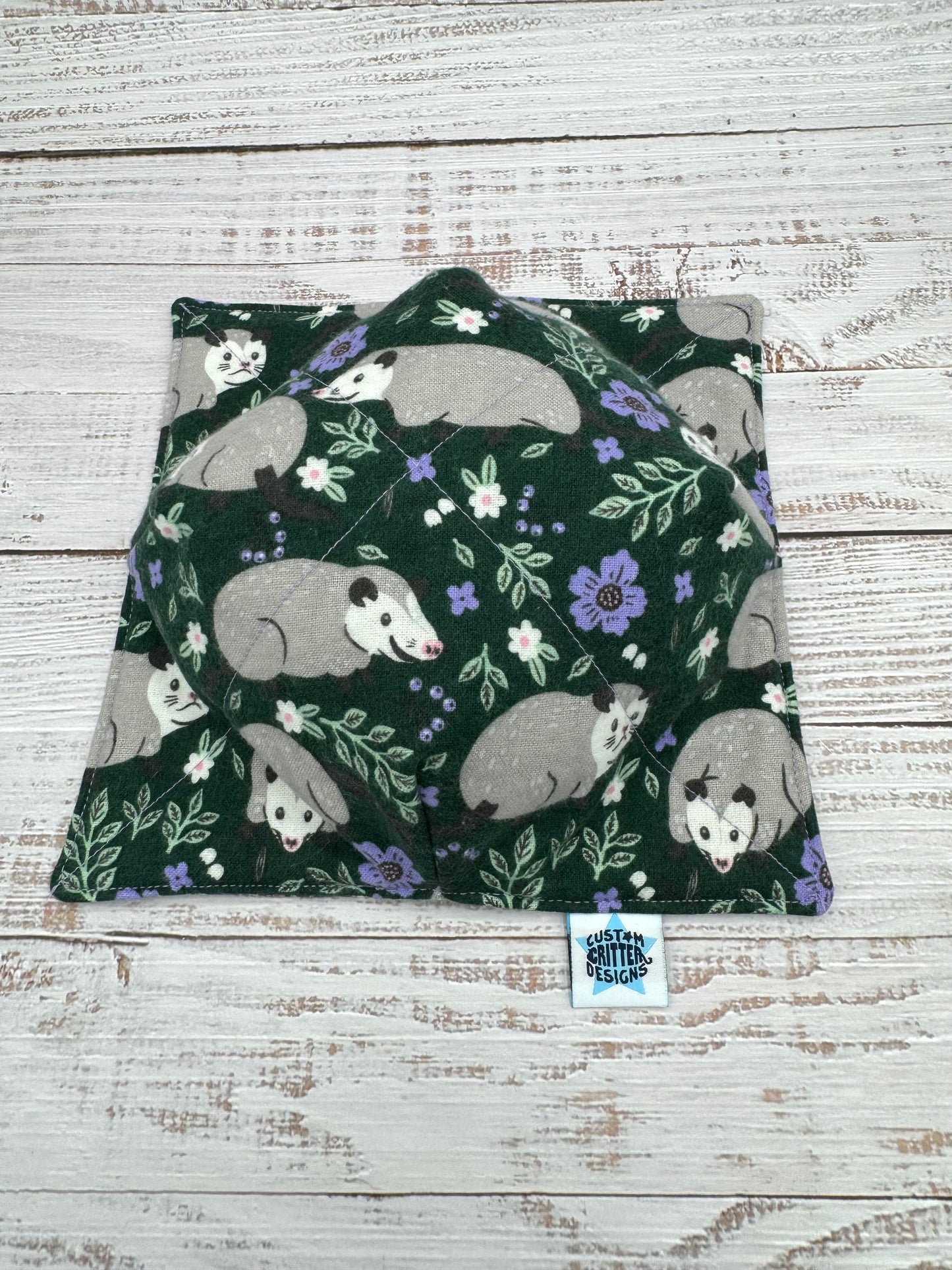 Floral Possums Reversible Bowl Cozies - Not Microwavable!