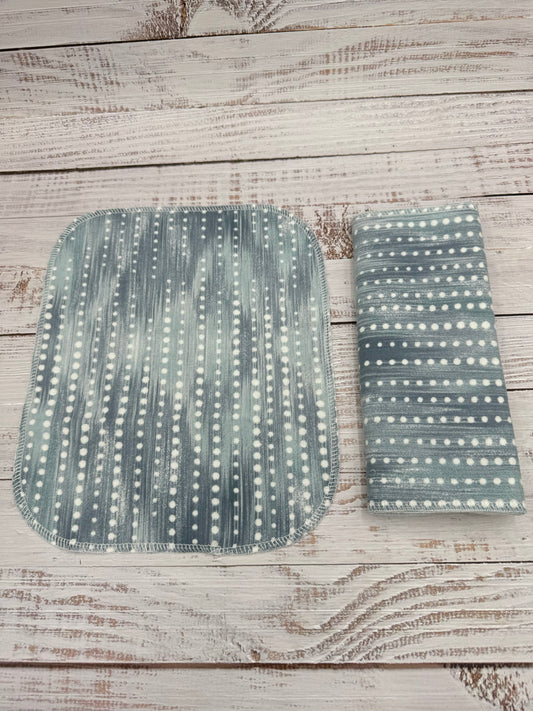 Dots On Grey - Reusable Paperless Towels - 6 Pack