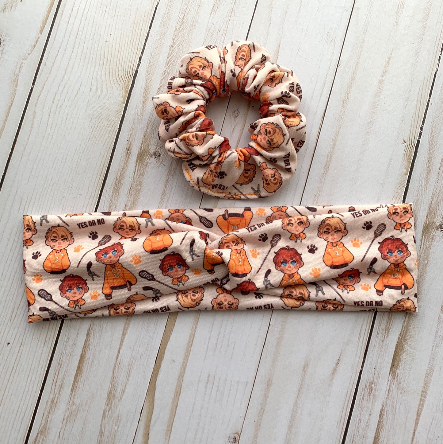 AFTG Andrew & Neil - Faux Knot Headband & Scrunchies