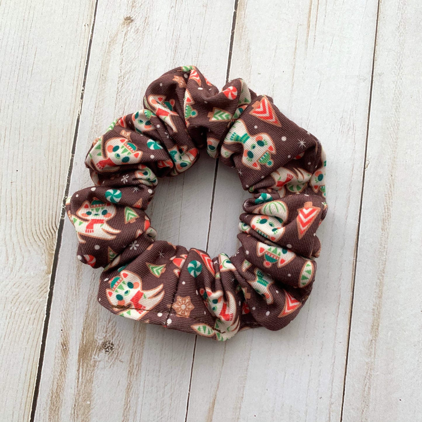 Gingerbread Kitties - Faux Knot Headband & Scrunchies