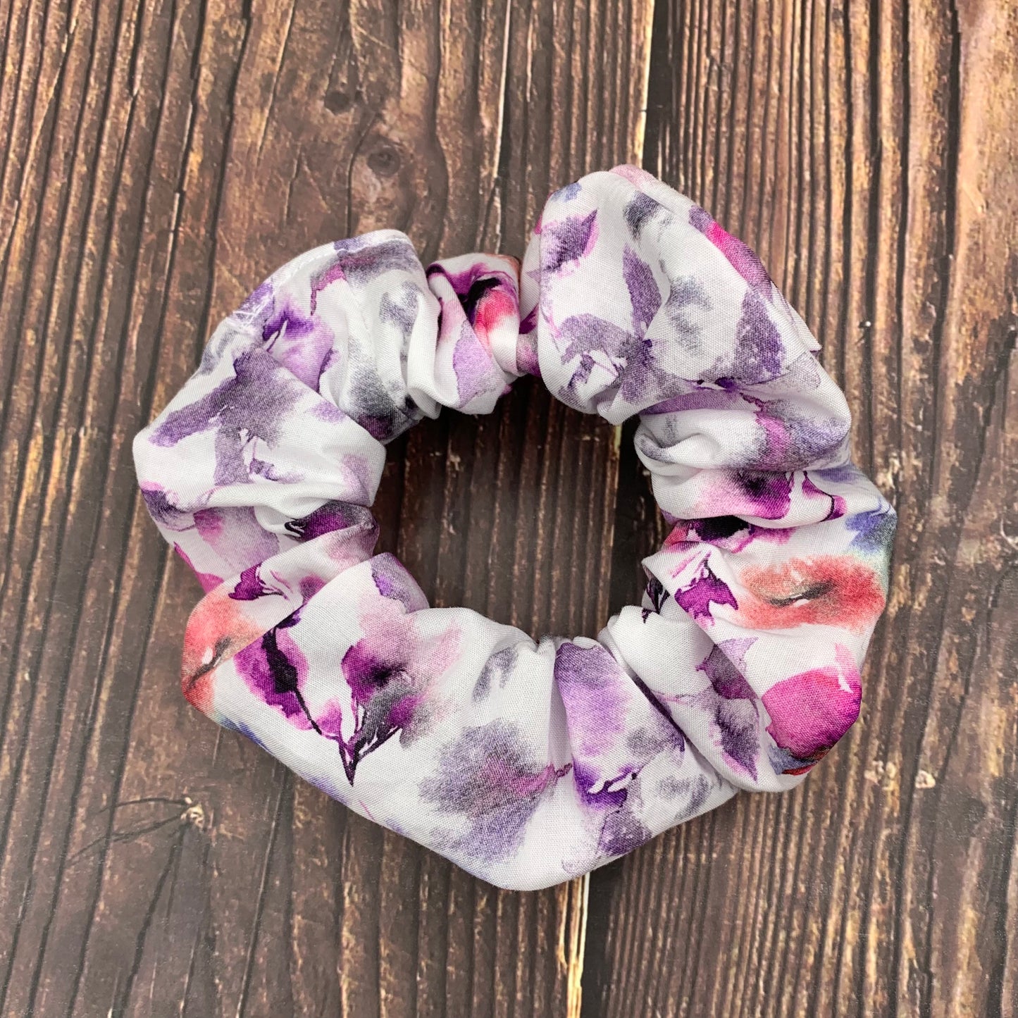 Purple Leaves - Scrunchies