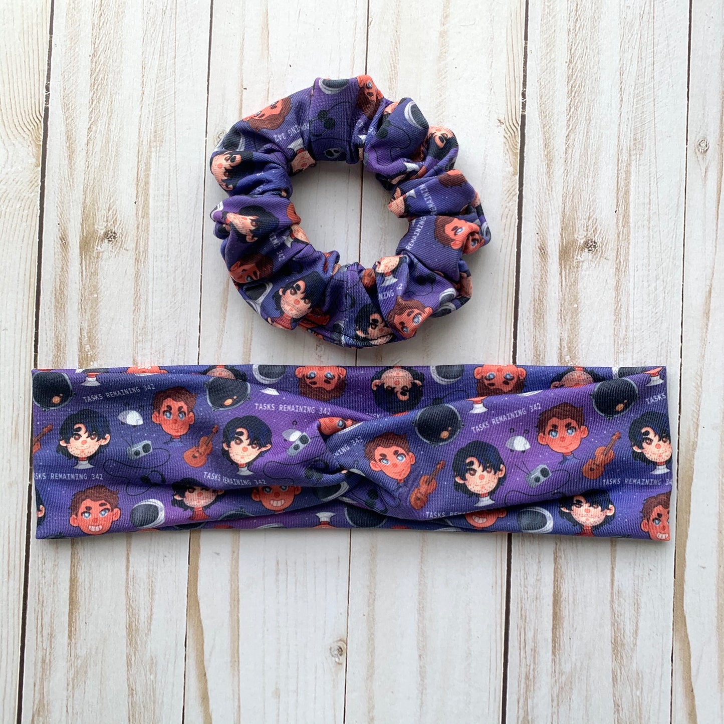 Tasks Remaining TDOU - Faux Knot Headband & Scrunchies