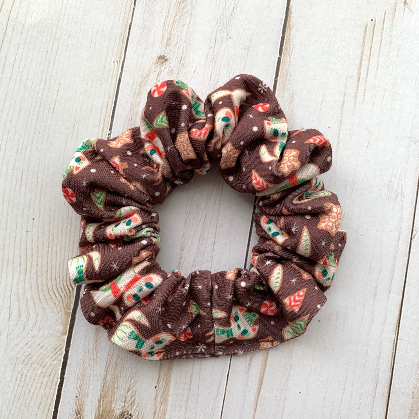 Gingerbread Kitties - Faux Knot Headband & Scrunchies