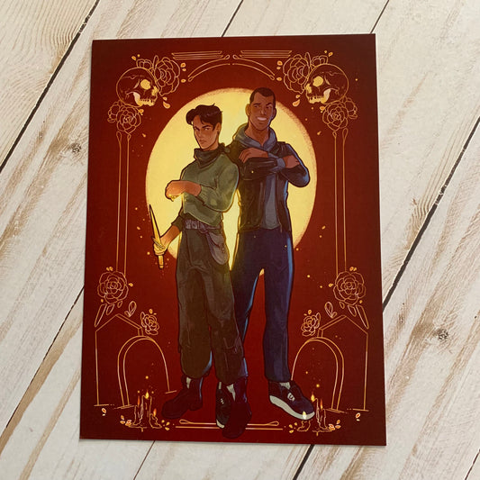 Yadriel & Julian Tarot - 5.25x7.25 Art Print