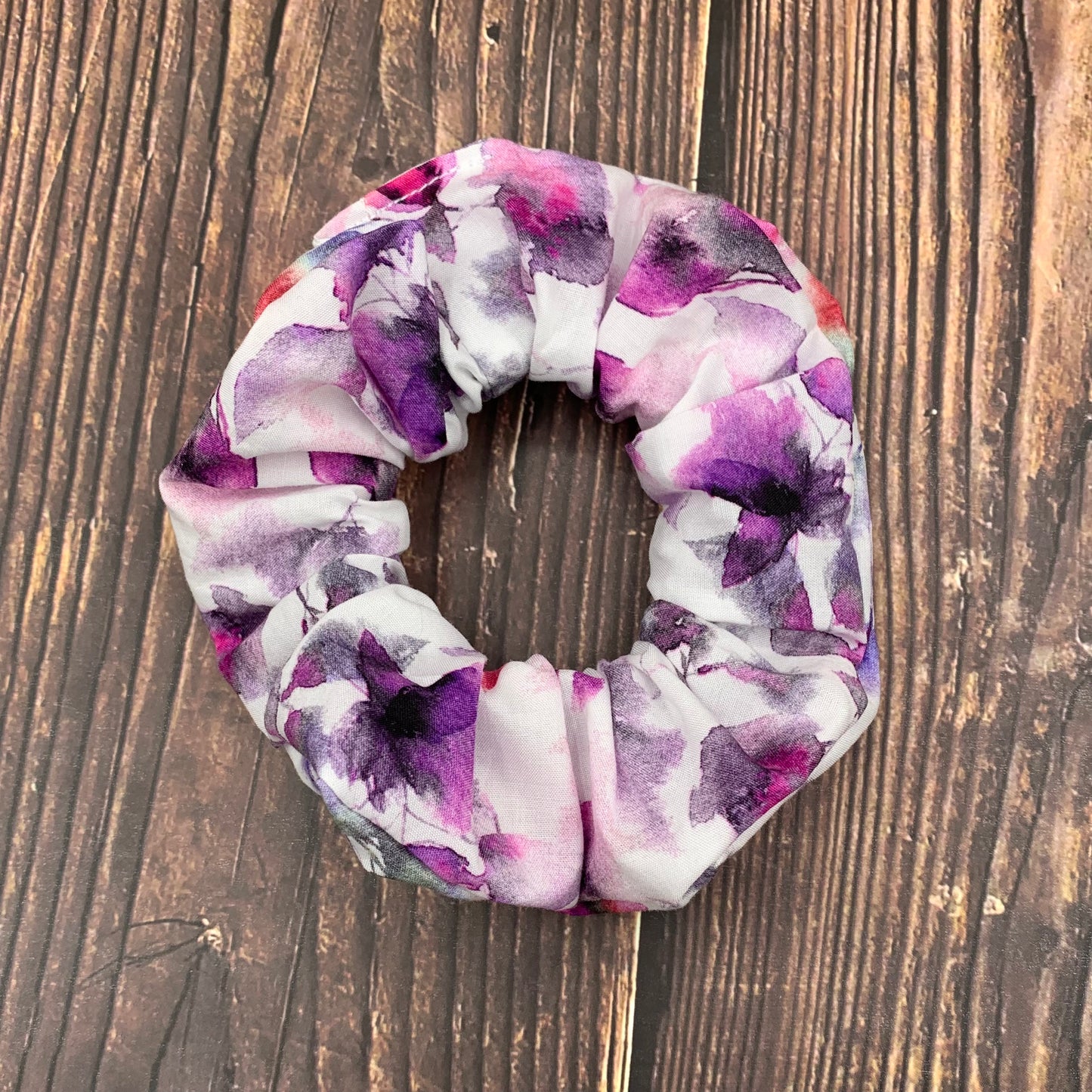 Purple Leaves - Scrunchies