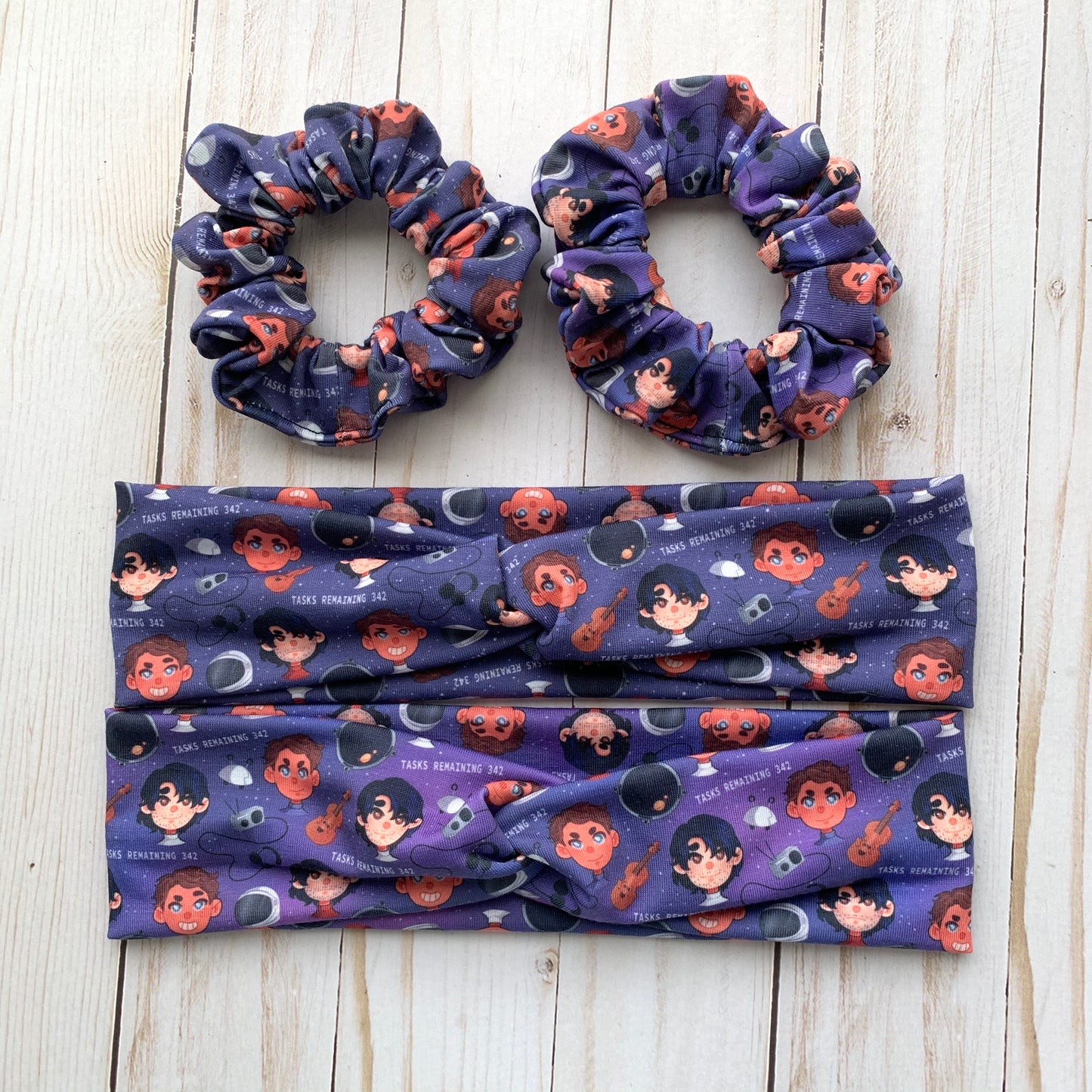 Tasks Remaining TDOU - Faux Knot Headband & Scrunchies