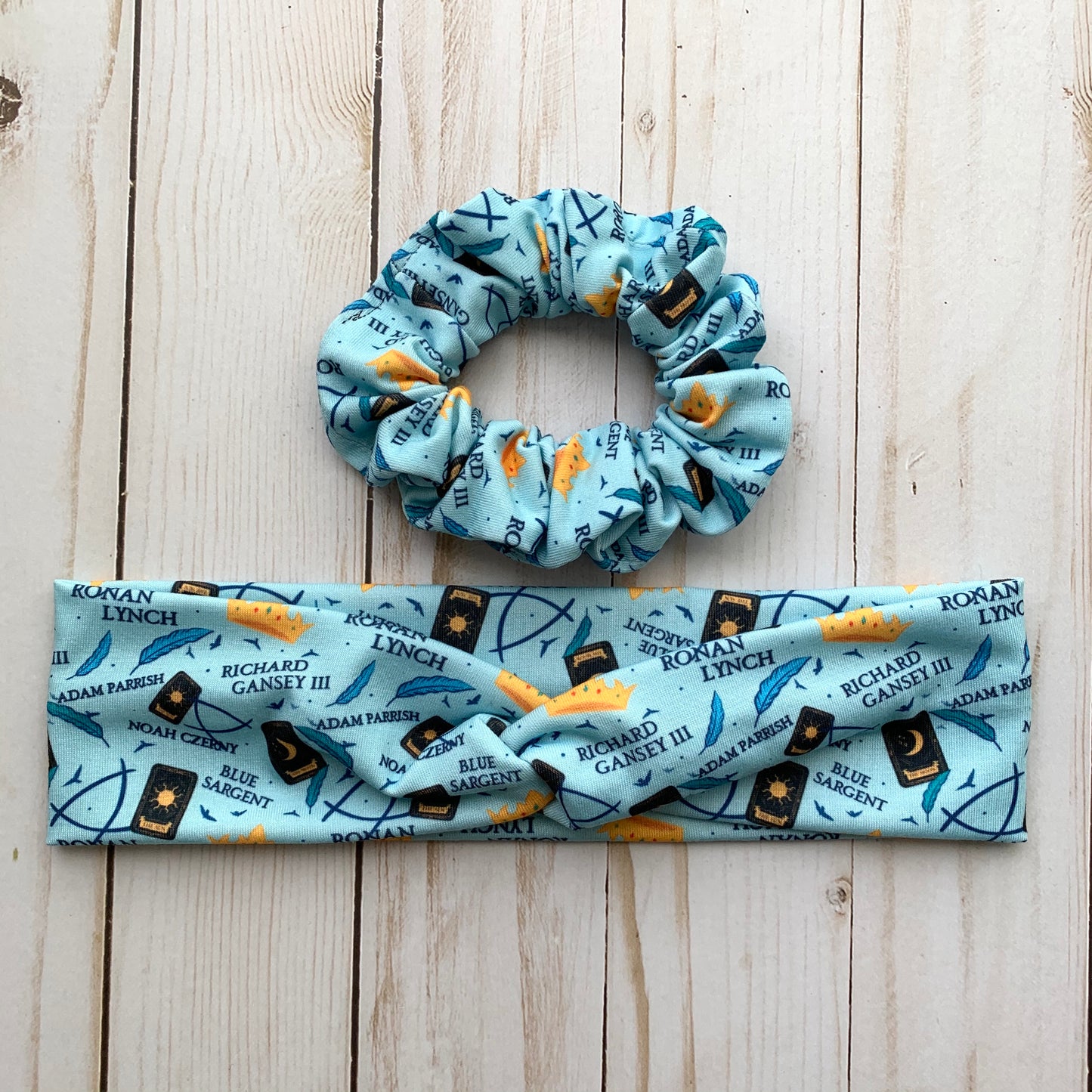 Raven Boys TRC - Faux Knot Headband & Scrunchies