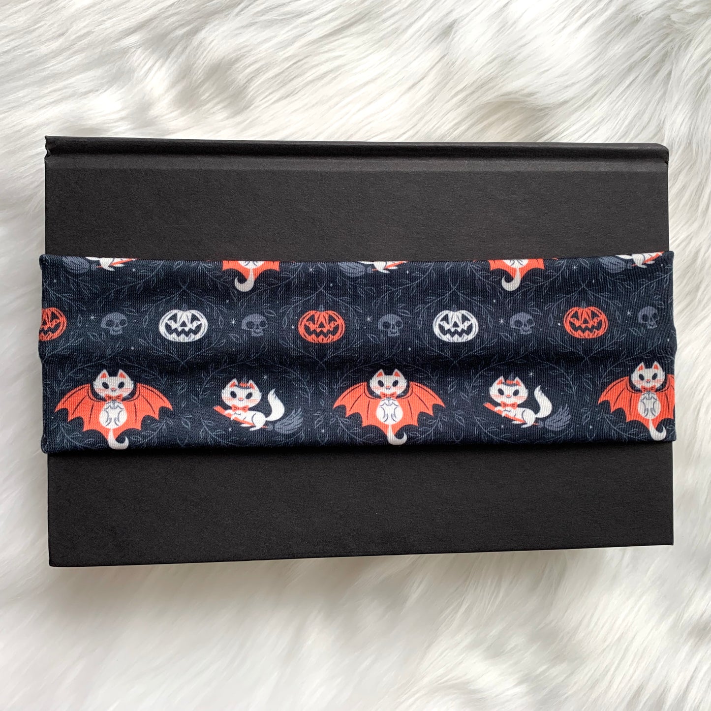 Halloween Kitties - Faux Knot Headband & Scrunchies