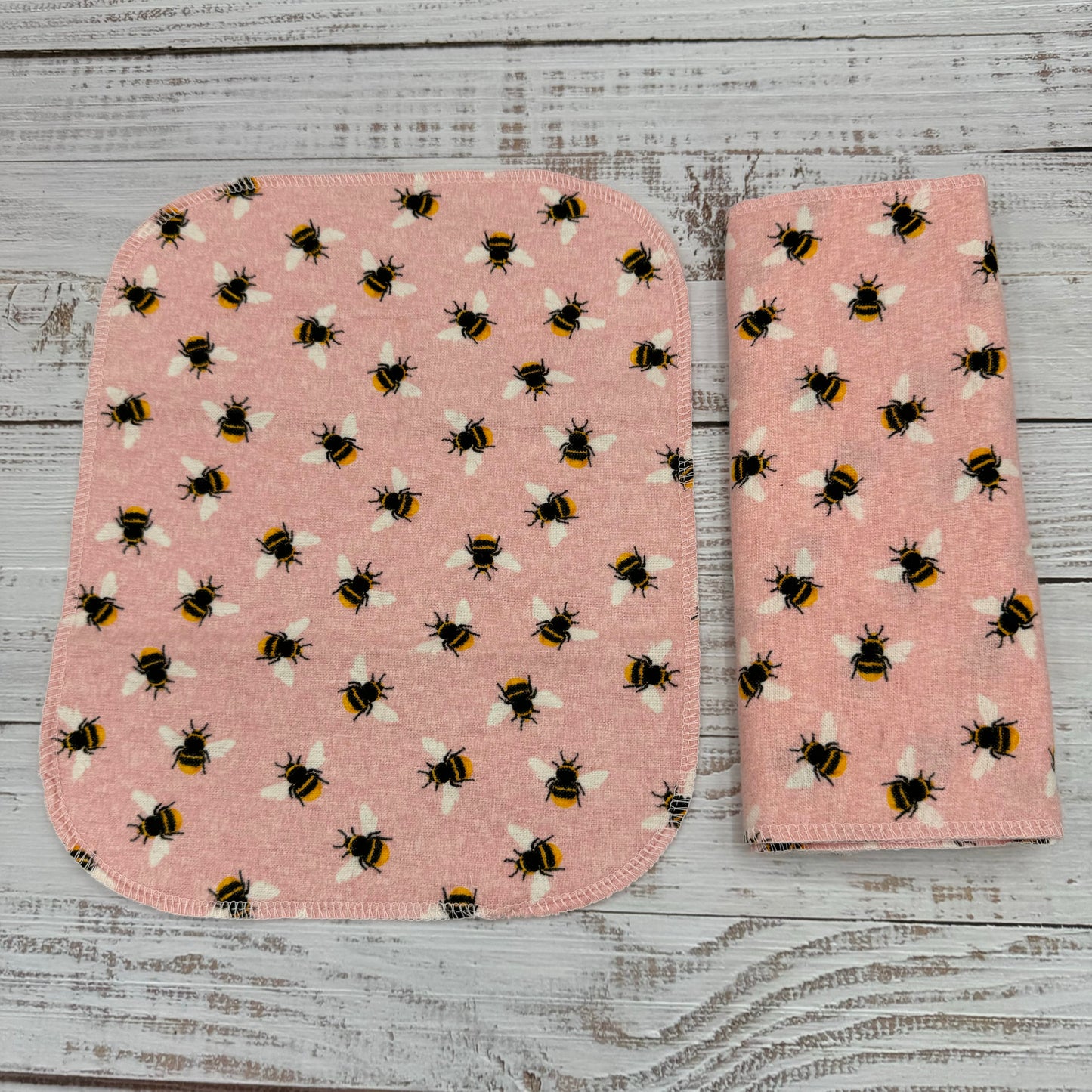 Pink Bees - Reusable Paperless Towels - 6 Pack