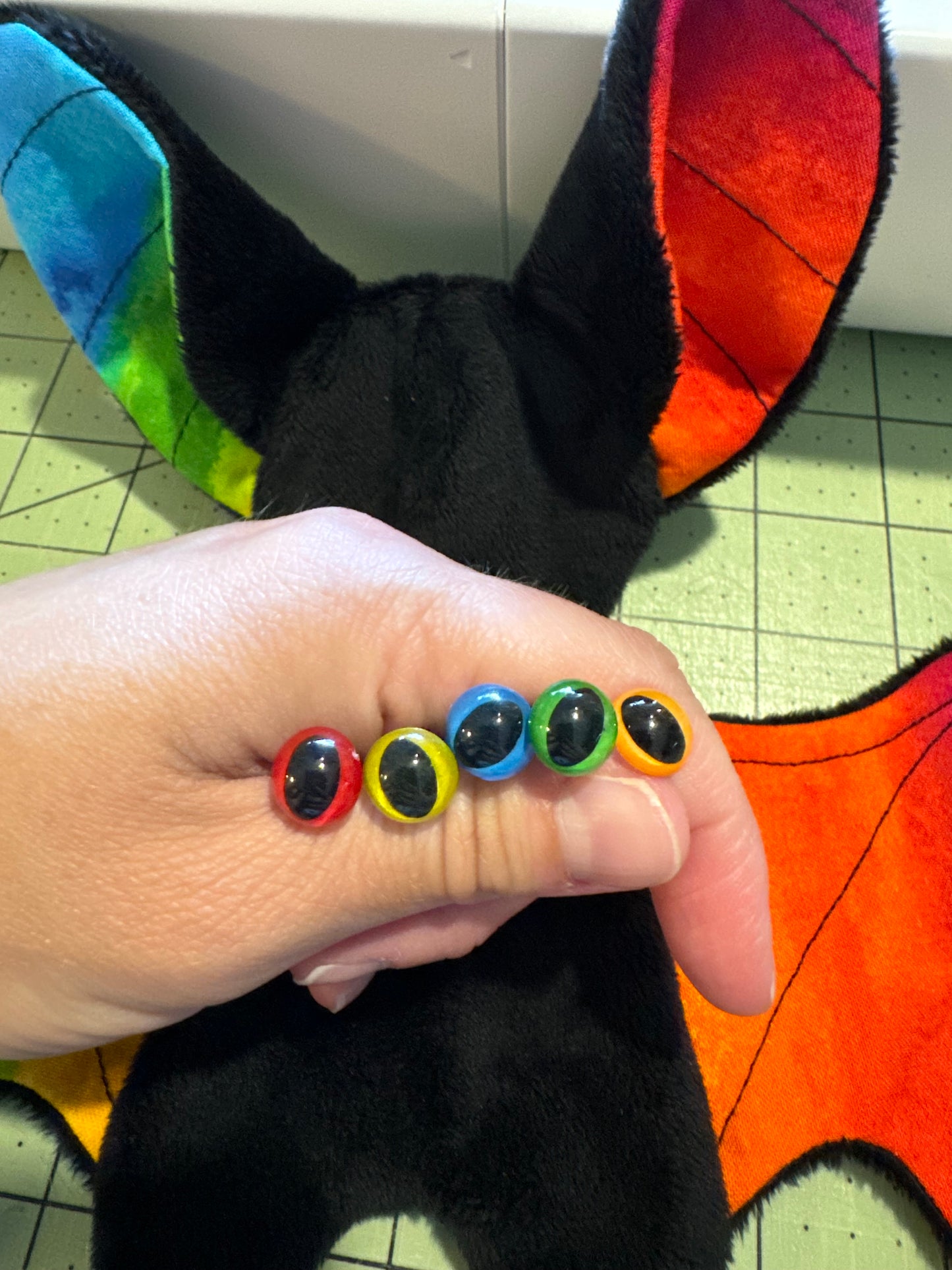 Rainbow Bat Plush