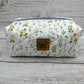 Wildflowers - Quilted Boxy Bag - Cosmetic Bag