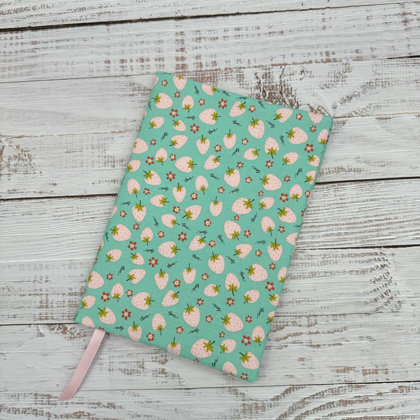 Pink Strawberries -  Adjustable Dust Jacket, Book Cover