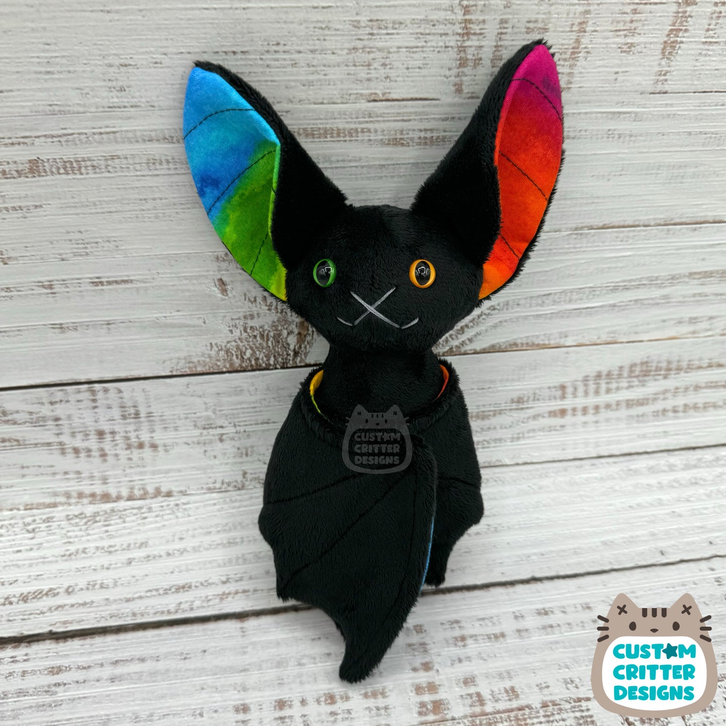Rainbow Bat Plush