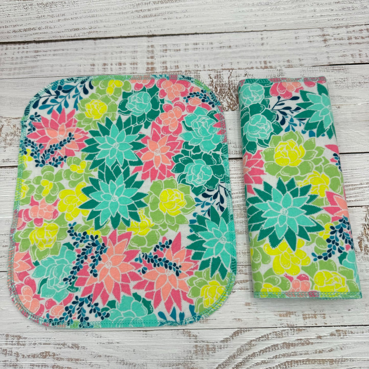 Succulents - Reusable Paperless Towels - 6 Pack