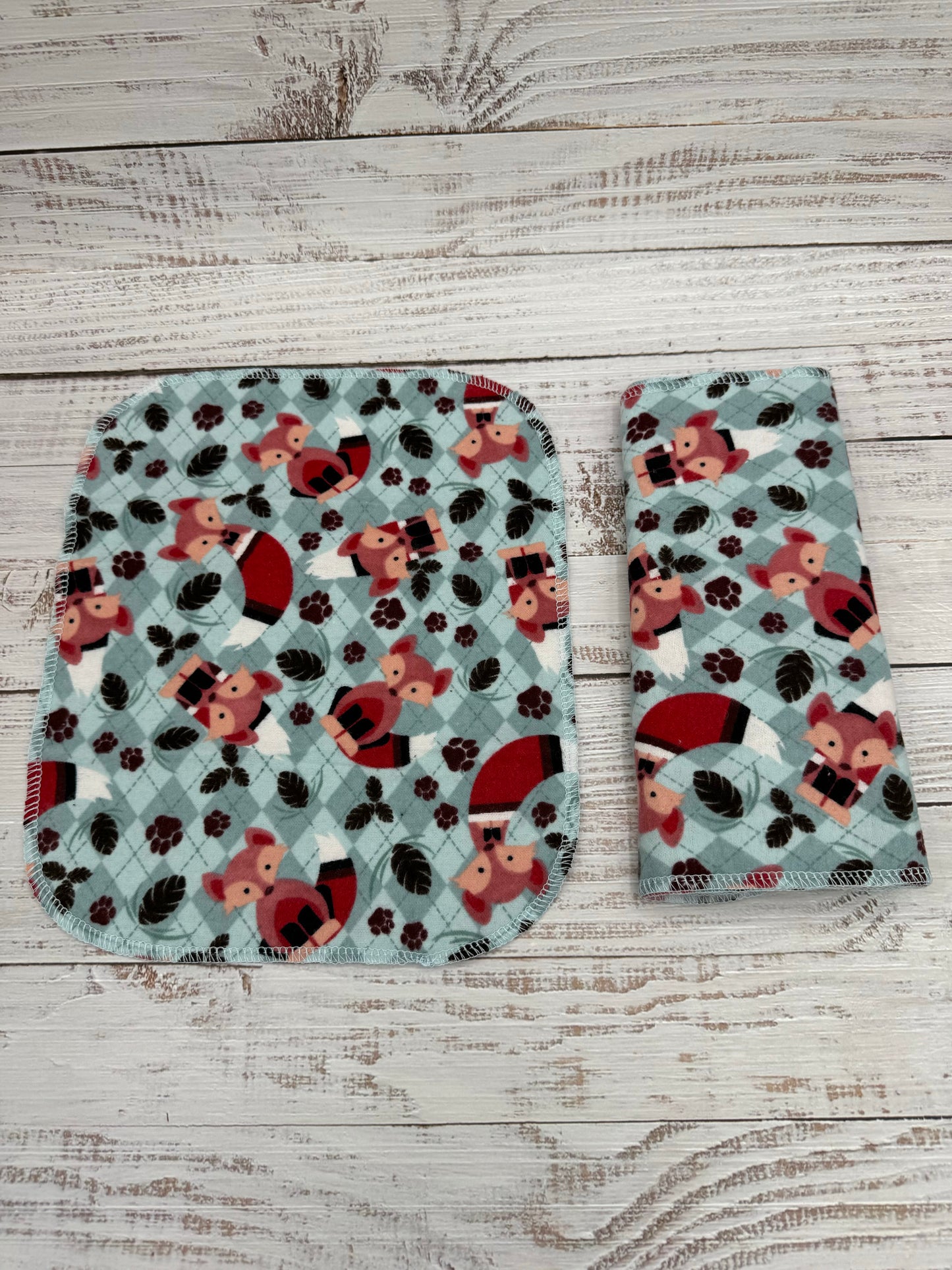 Fox Plaid - Reusable Paperless Towels - 6 Pack