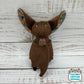 Teal Autumn Bat Plush