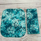 Teal Florals - Reusable Paperless Towels - 6 Pack